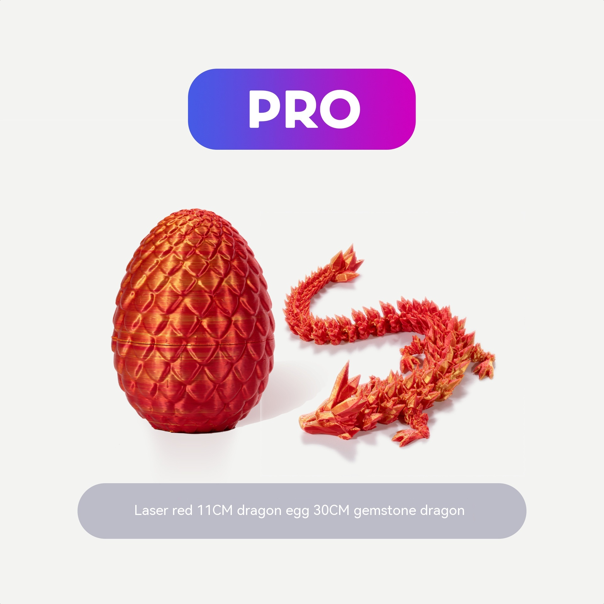 Nightshade Dragon Egg — 3D Crystal Resin Ornament