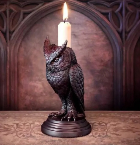 Shadowcrest Owl Candle Holder