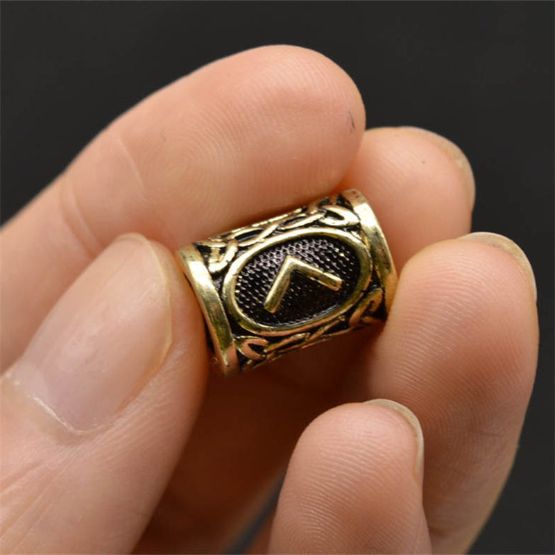 Skaldbraid Beard Beads — Viking Rune Set