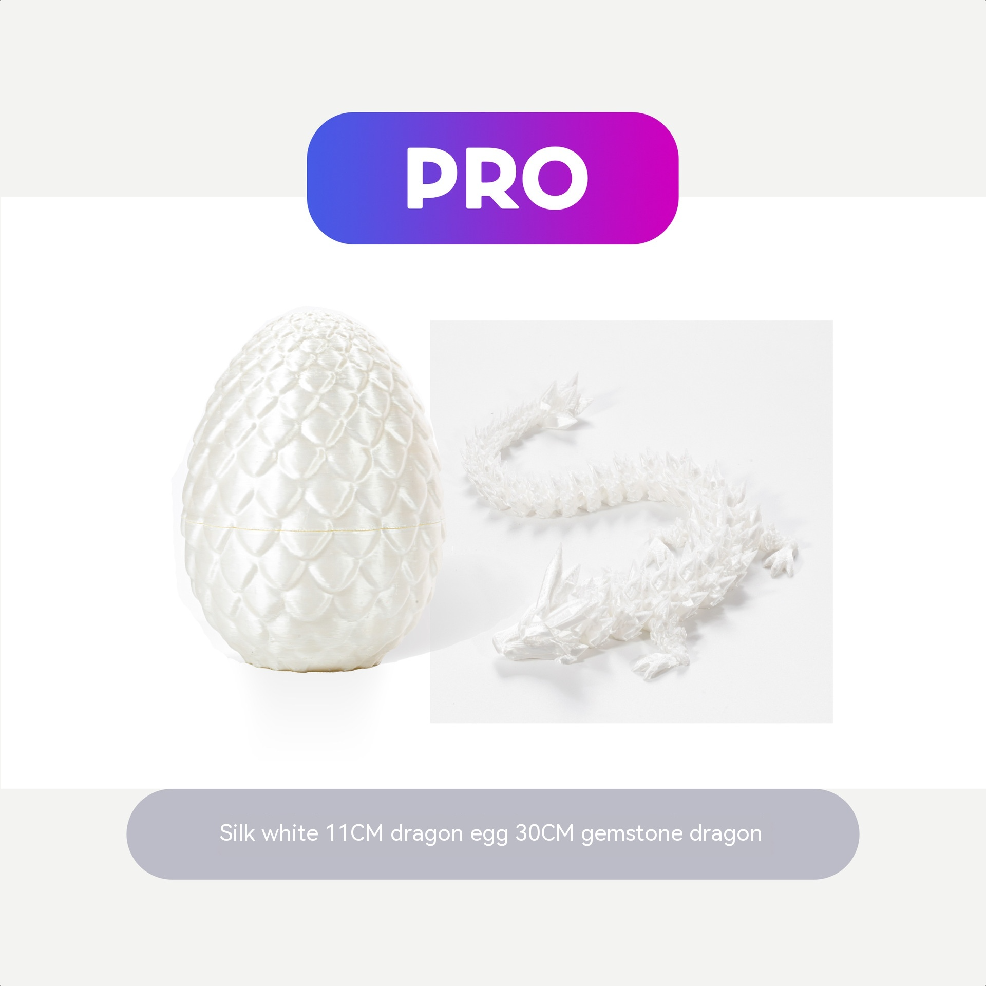 Nightshade Dragon Egg — 3D Crystal Resin Ornament