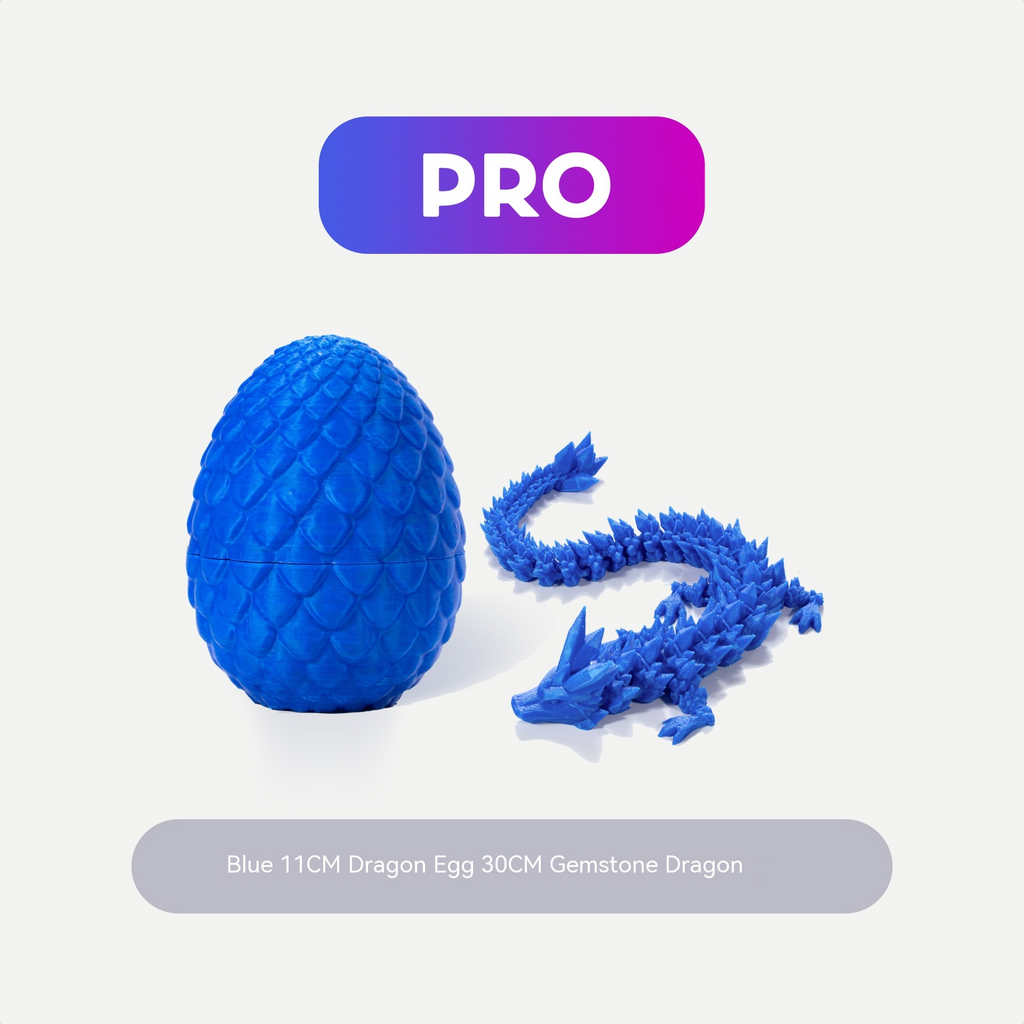 Nightshade Dragon Egg — 3D Crystal Resin Ornament