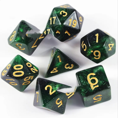 Drakonis Dice Hoard — 7-Die Dragon Set