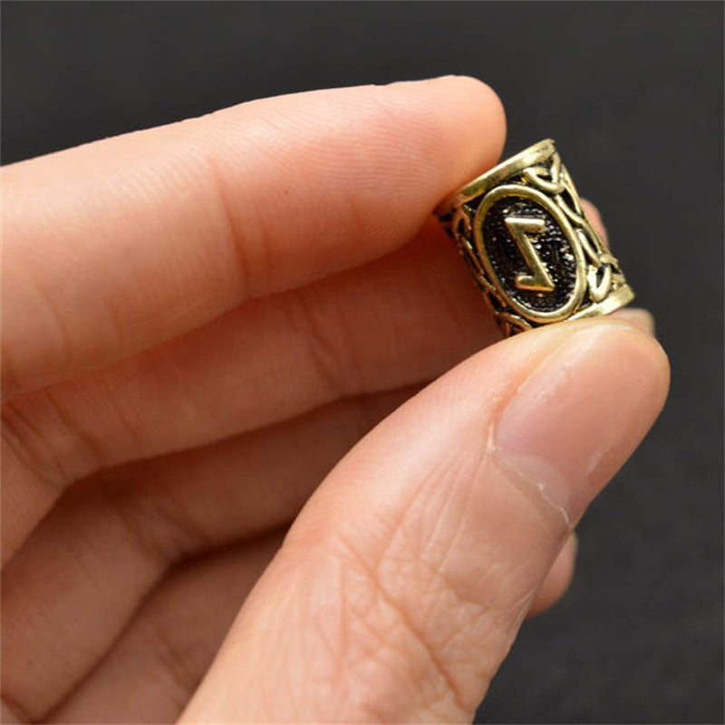Skaldbraid Beard Beads — Viking Rune Set