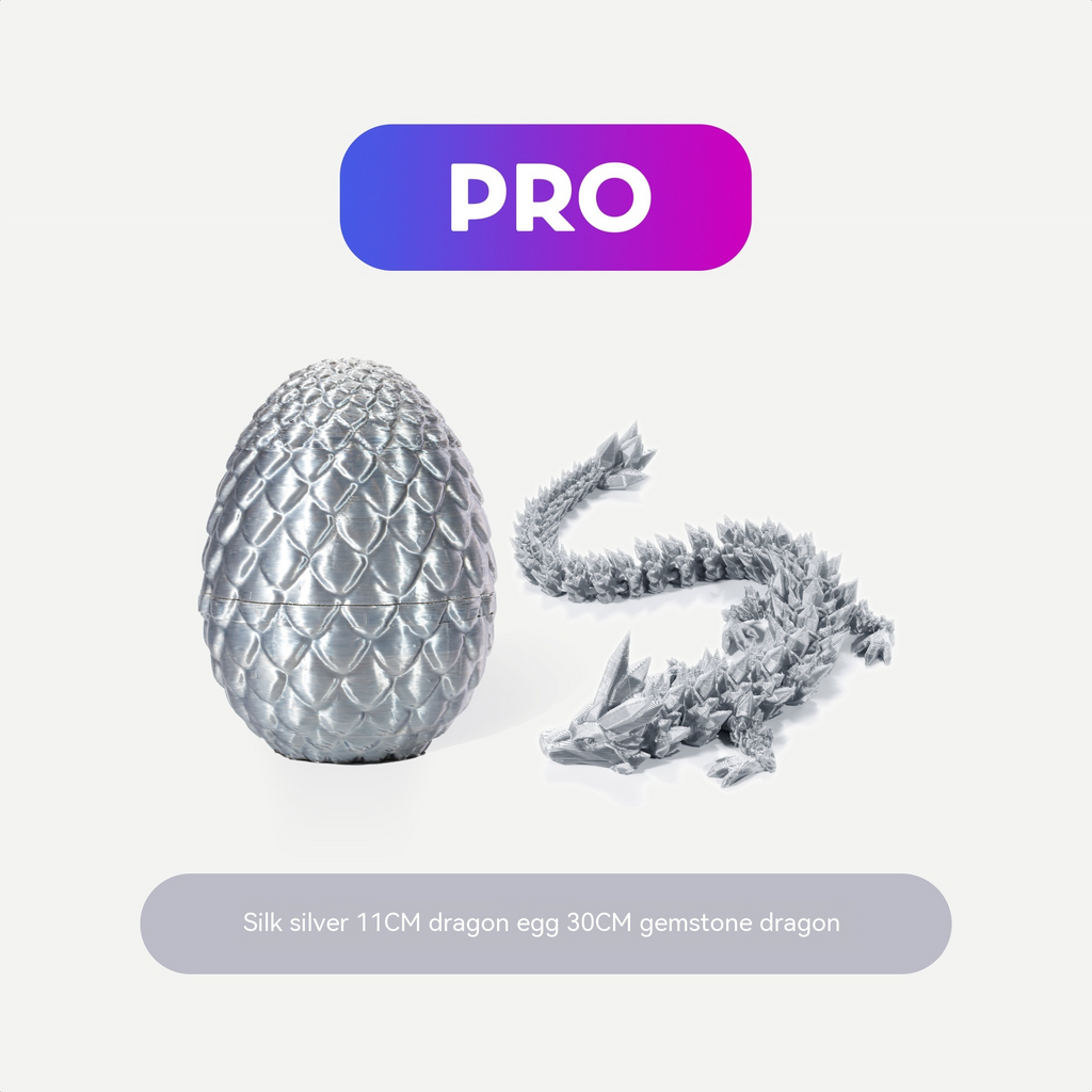 Nightshade Dragon Egg — 3D Crystal Resin Ornament
