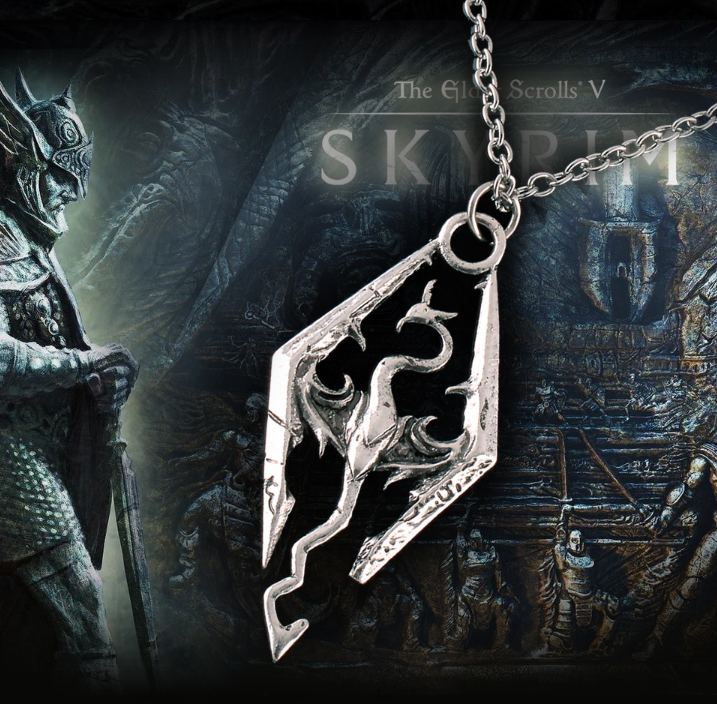 Drakenveil Dragon Pendant — Winged Sigil Necklace