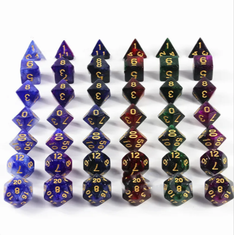Drakonis Dice Hoard — 7-Die Dragon Set