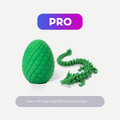 Nightshade Dragon Egg — 3D Crystal Resin Ornament