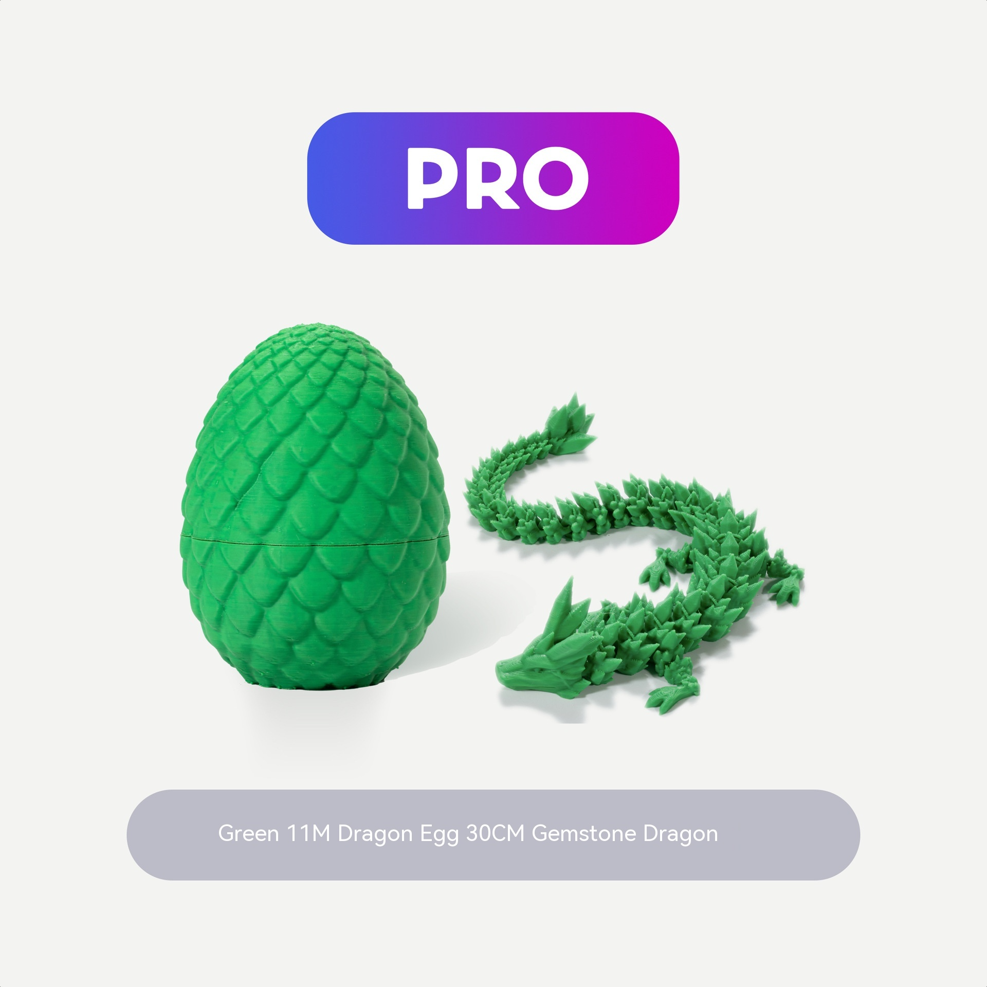 Nightshade Dragon Egg — 3D Crystal Resin Ornament