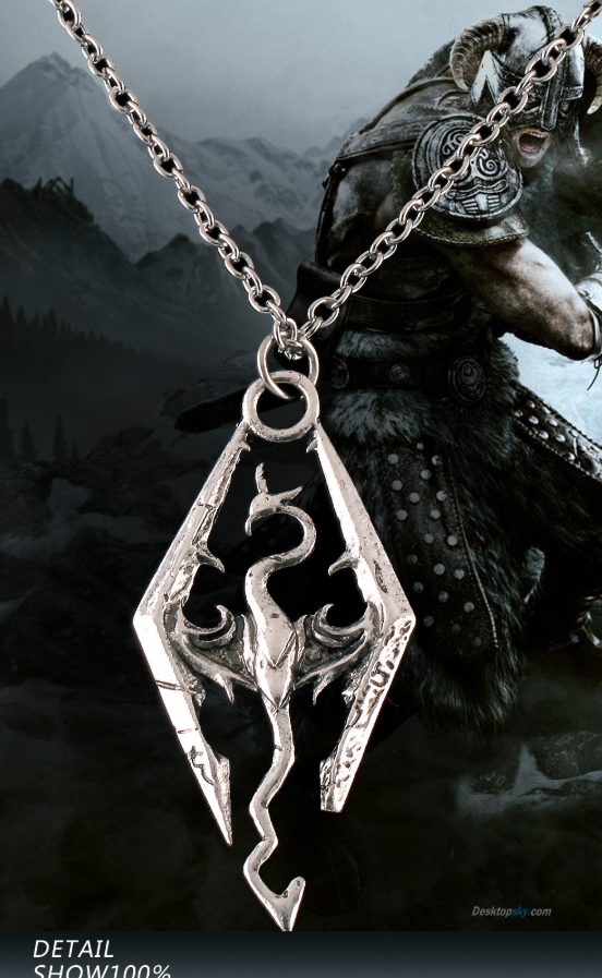 Drakenveil Dragon Pendant — Winged Sigil Necklace