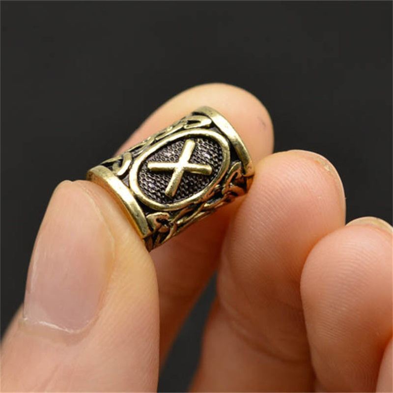 Skaldbraid Beard Beads — Viking Rune Set